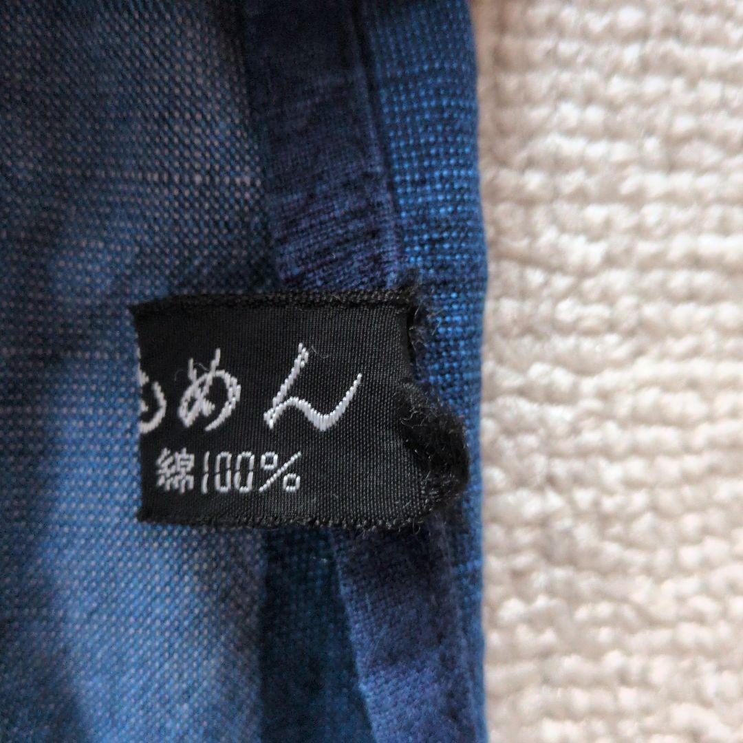 山田木綿織元　会津木綿100%　エプロン 2枚セット 青&緑