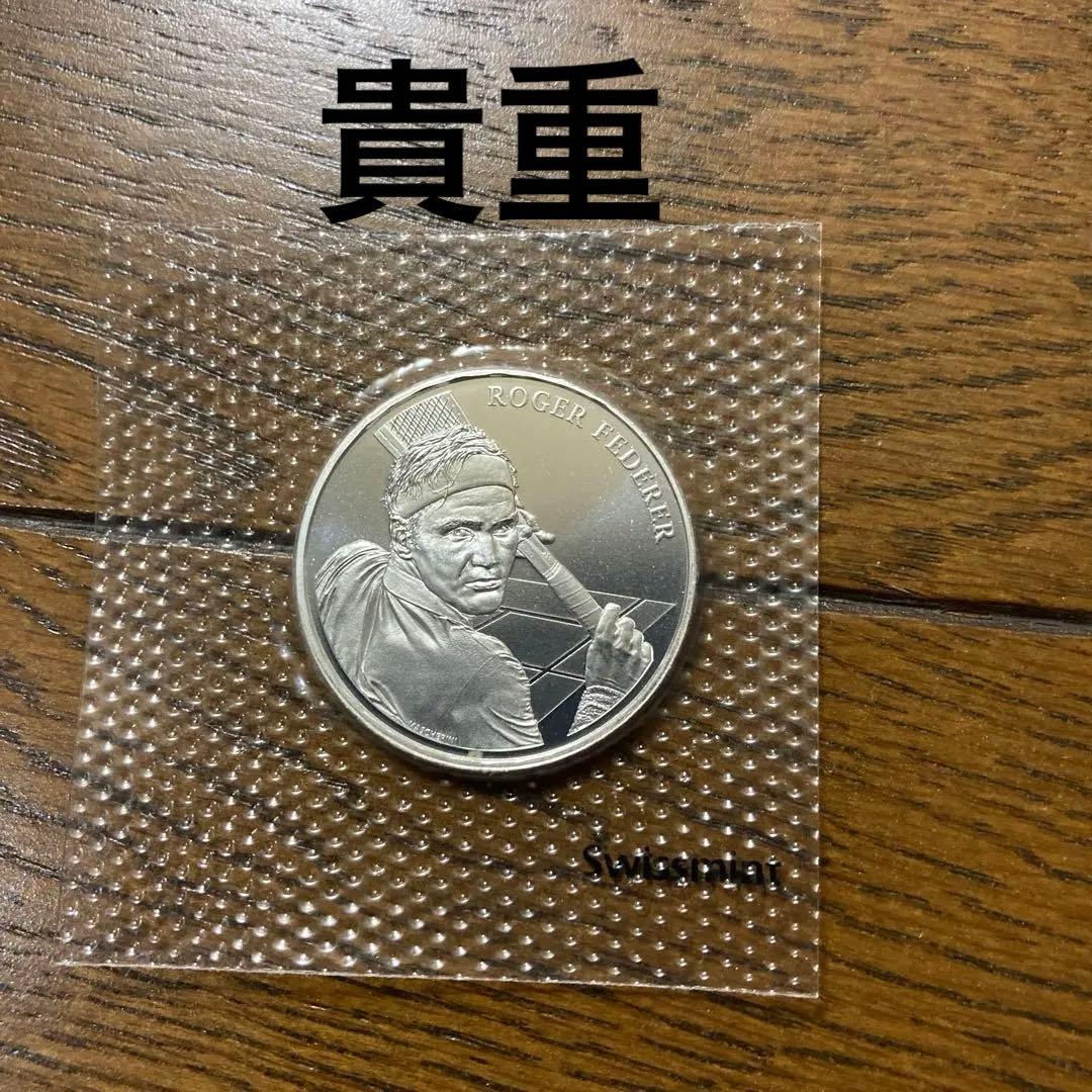ロジャー・フェデラー 記念  銀貨／Roger Federer coin