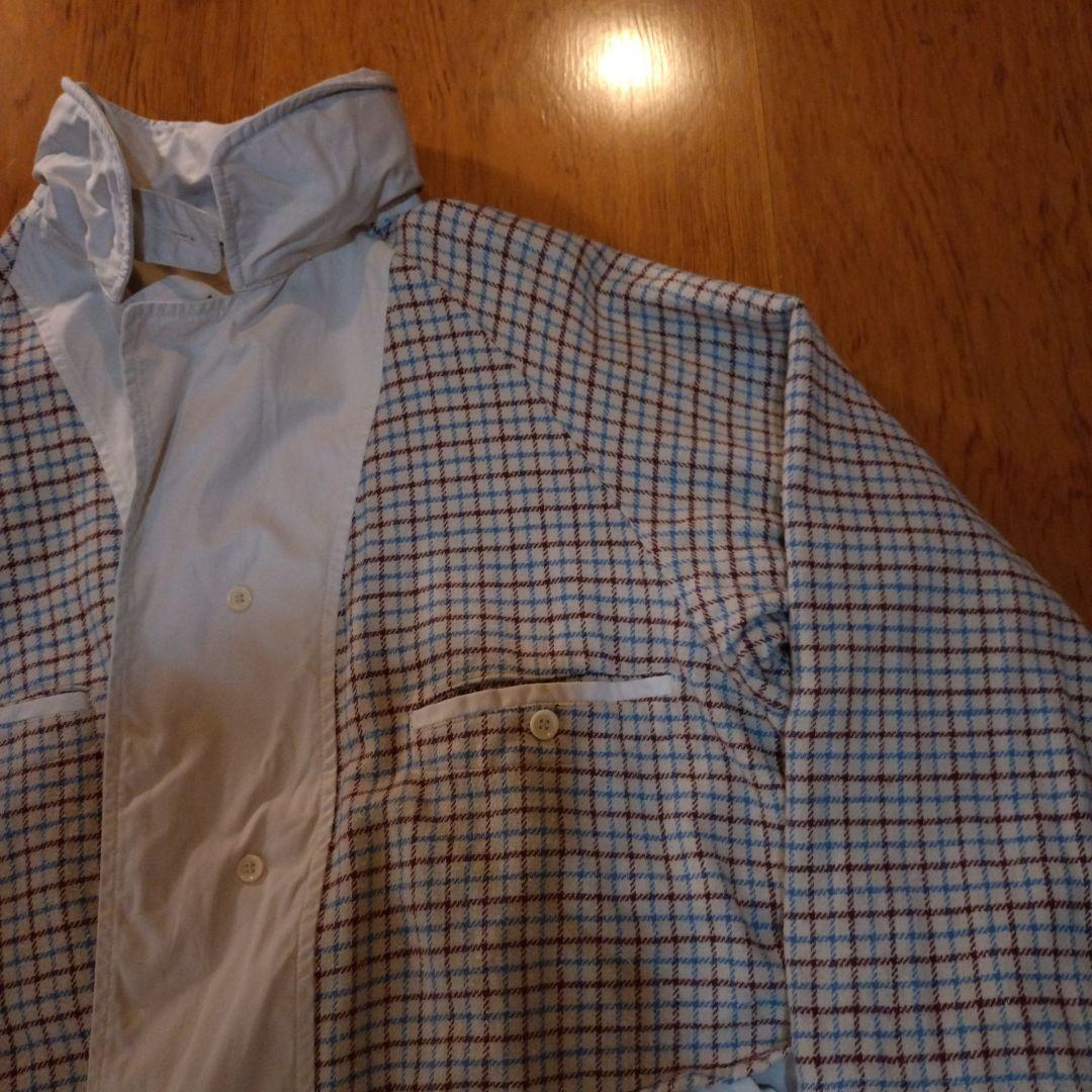 【美品】45R 薄ギャバの908ステンカラーコート アンティークホワイト