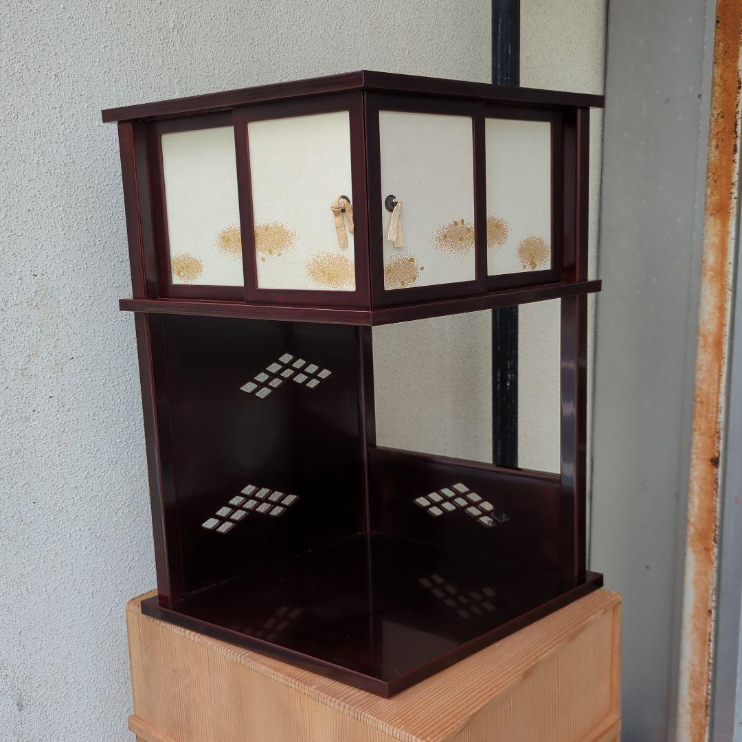 つれづれ棚 茶道具 棚 木製 漆器 木箱 美品 茶棚 お点前 在銘 飾り棚