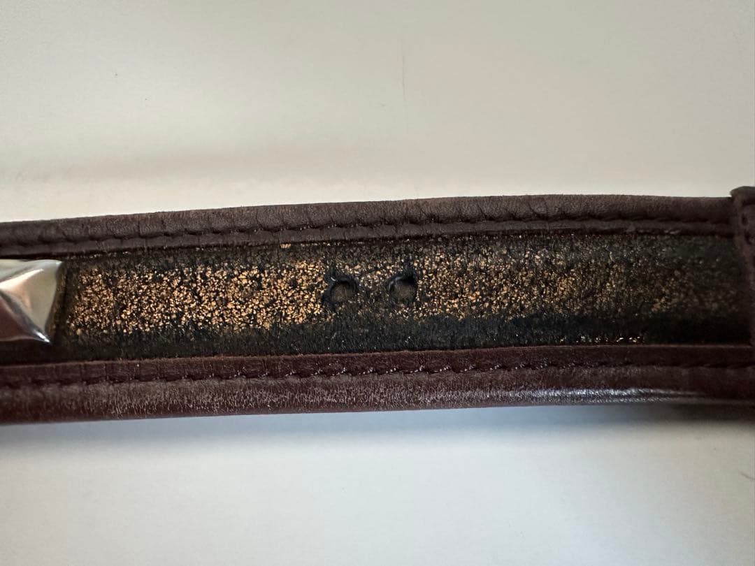 Roen ロエン スカルバックル スタッズレザーベルト