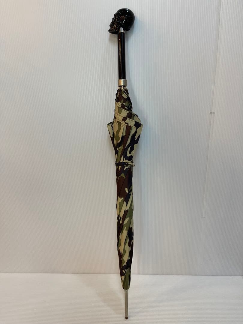高級 pasotti パソッティ 傘 ドクロ スカル 迷彩 カモ柄 希少