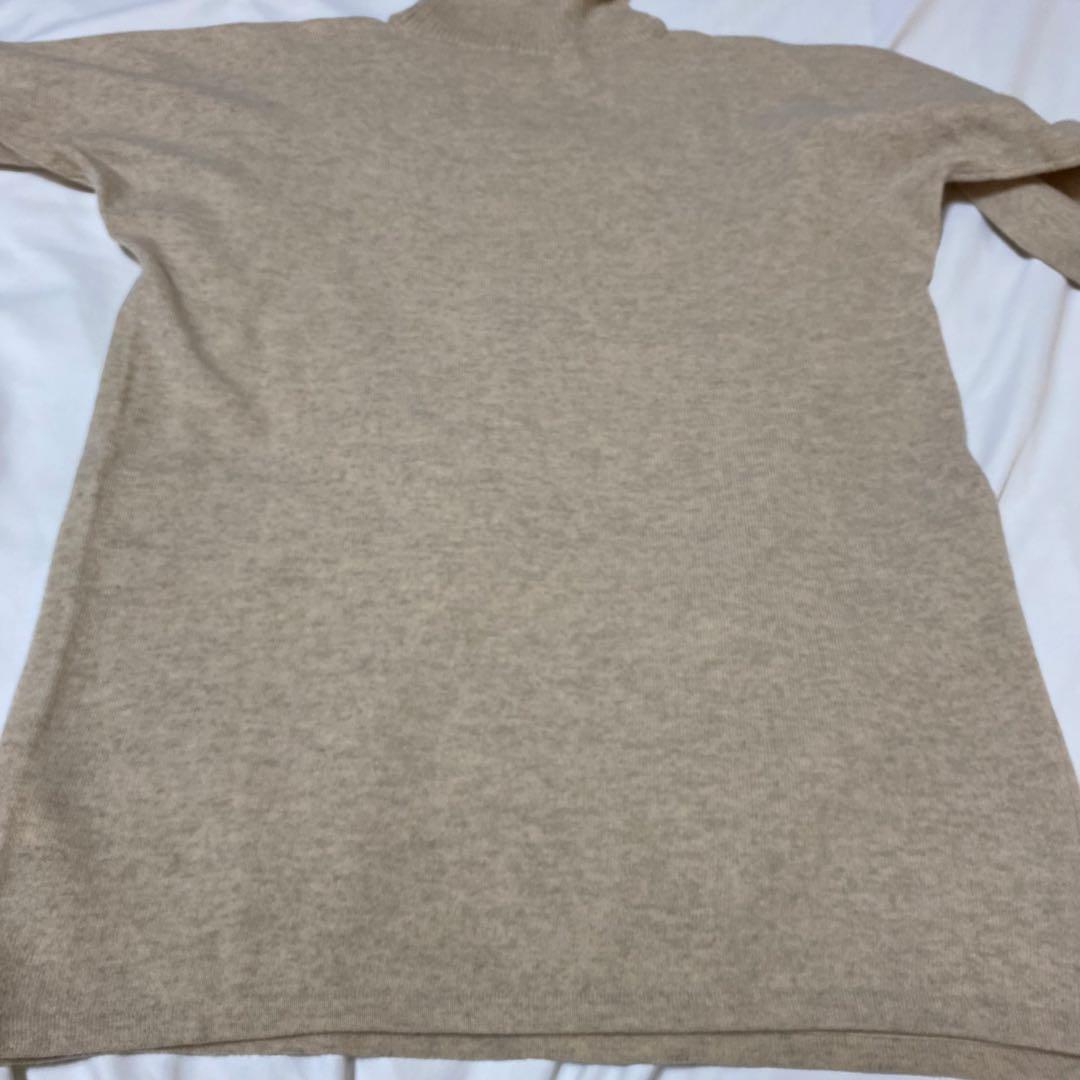 マックスマーラMax Maraカシミア混タートルニット　ベージュ　M〜Lサイズ位