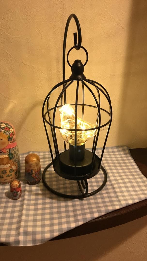 ☆鳥かごデザイン LED　おしゃれ 間接照明ライト 装飾ランプ