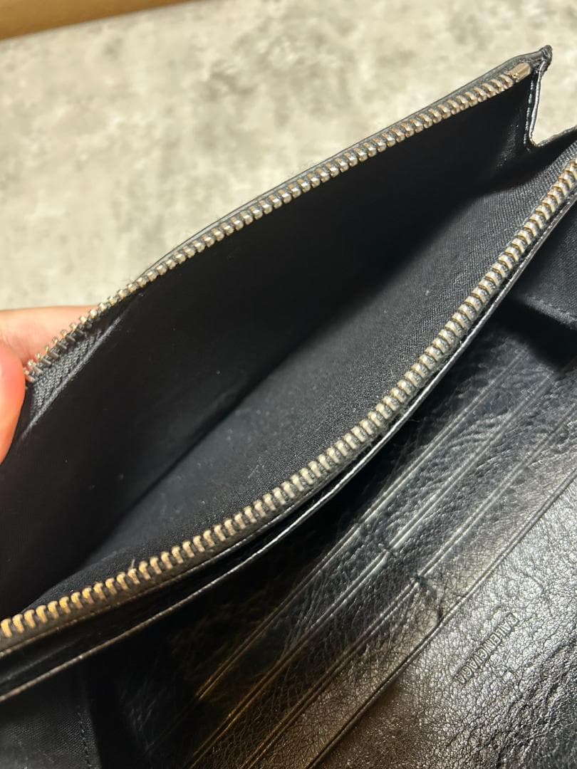 BALENCIAGA バレンシアガ　長財布　レザー　ブラック