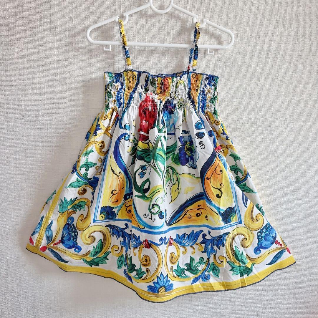 【Dolce & Gabbana】 ノースリーブワンピース 3Y〜