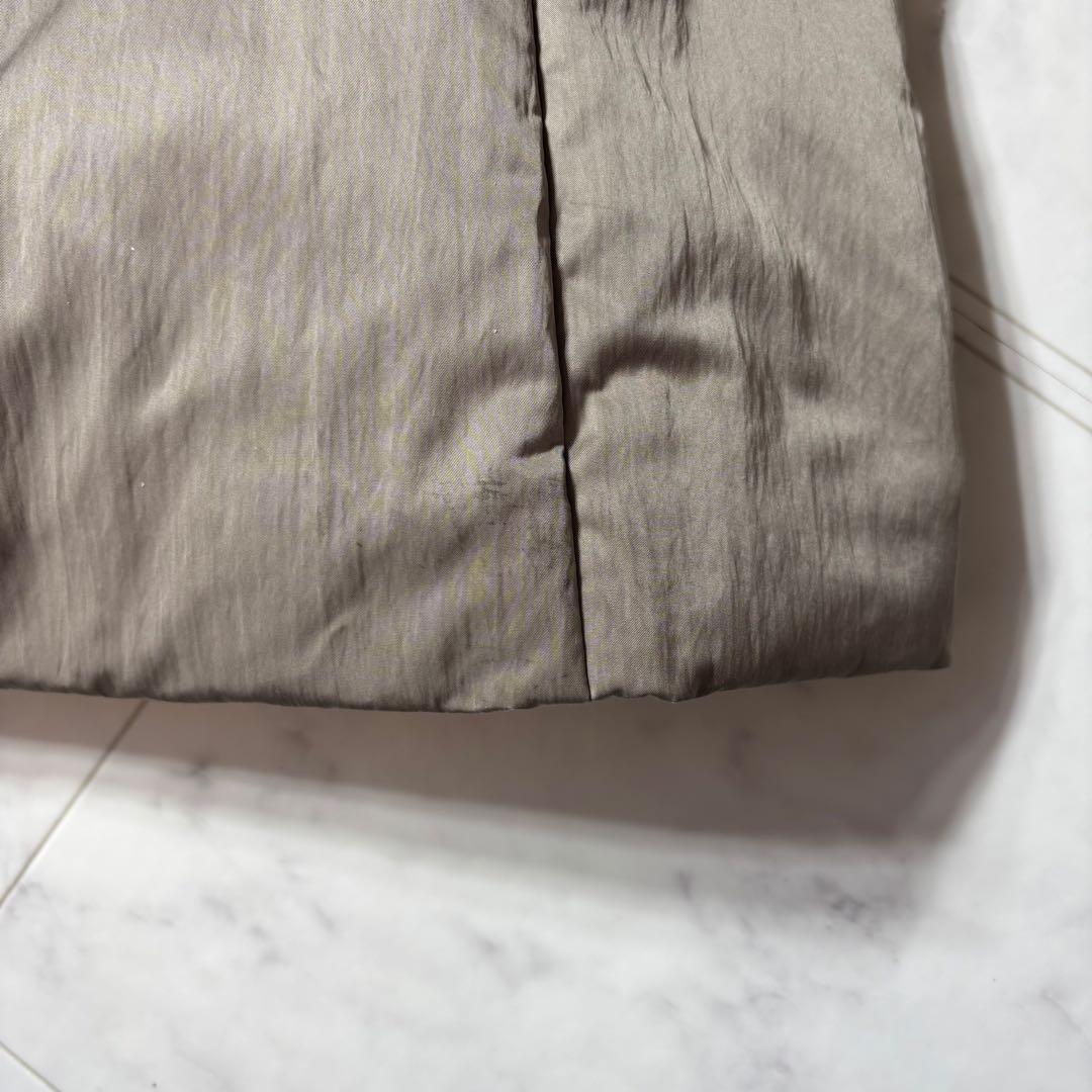 【23AW】セオリーリュクス ダブルブレスト ロングダウンコート グレージュ M