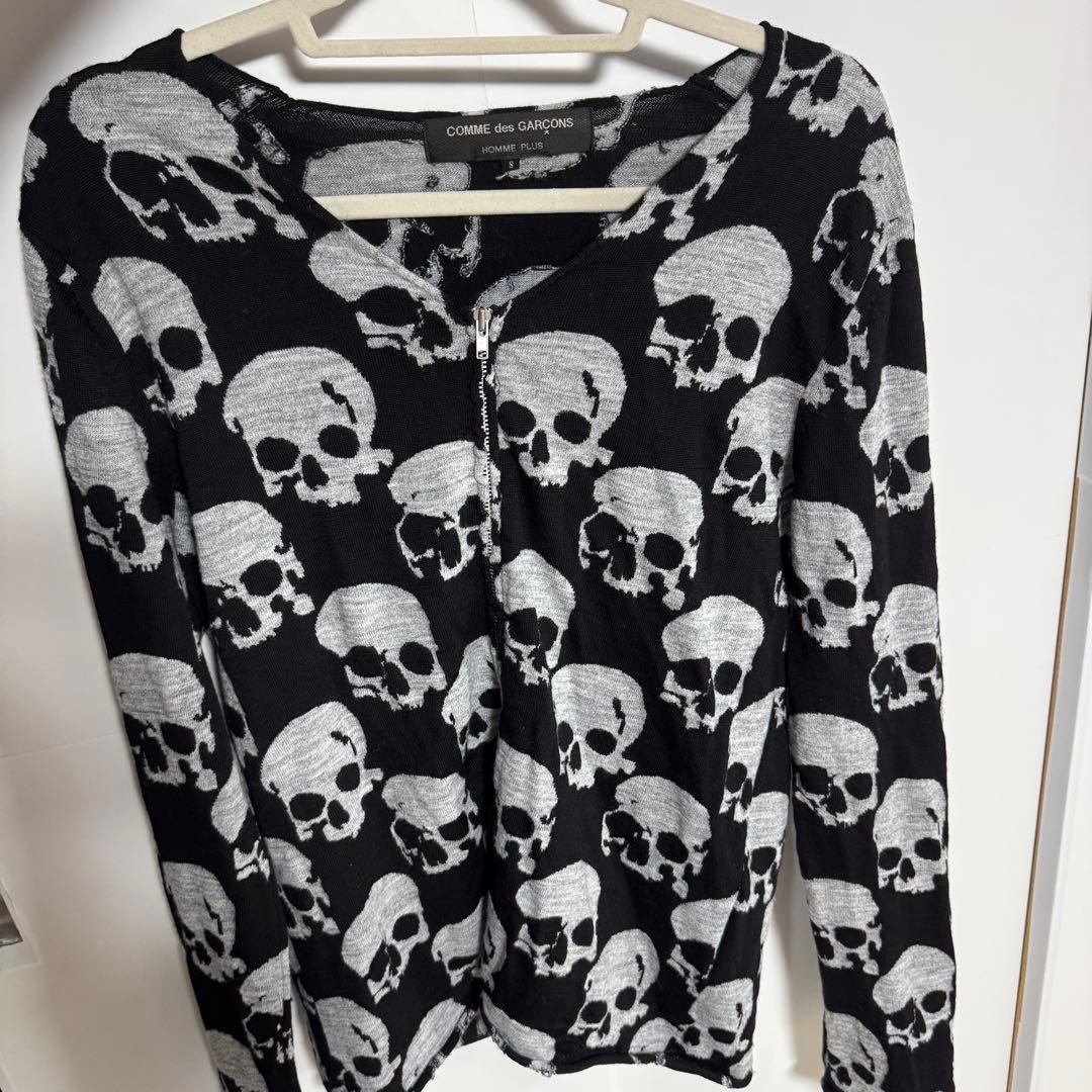 コムデギャルソン オムプリュス 骸骨 カーディガン