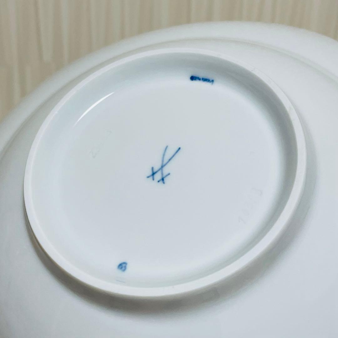 未使用 Meissen マイセン ブルーオーキッド スーププレート 深皿