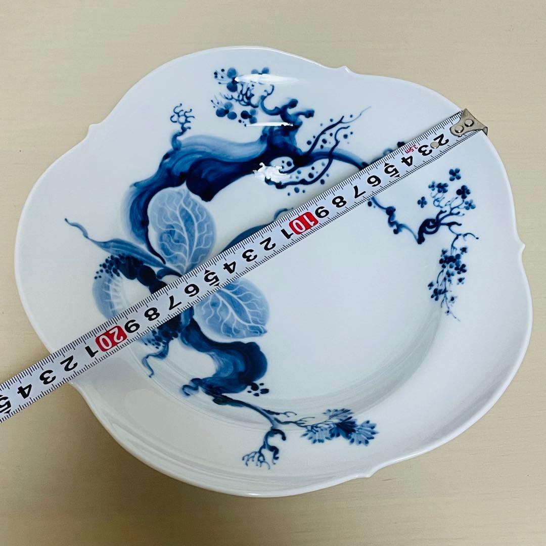 未使用 Meissen マイセン ブルーオーキッド スーププレート 深皿