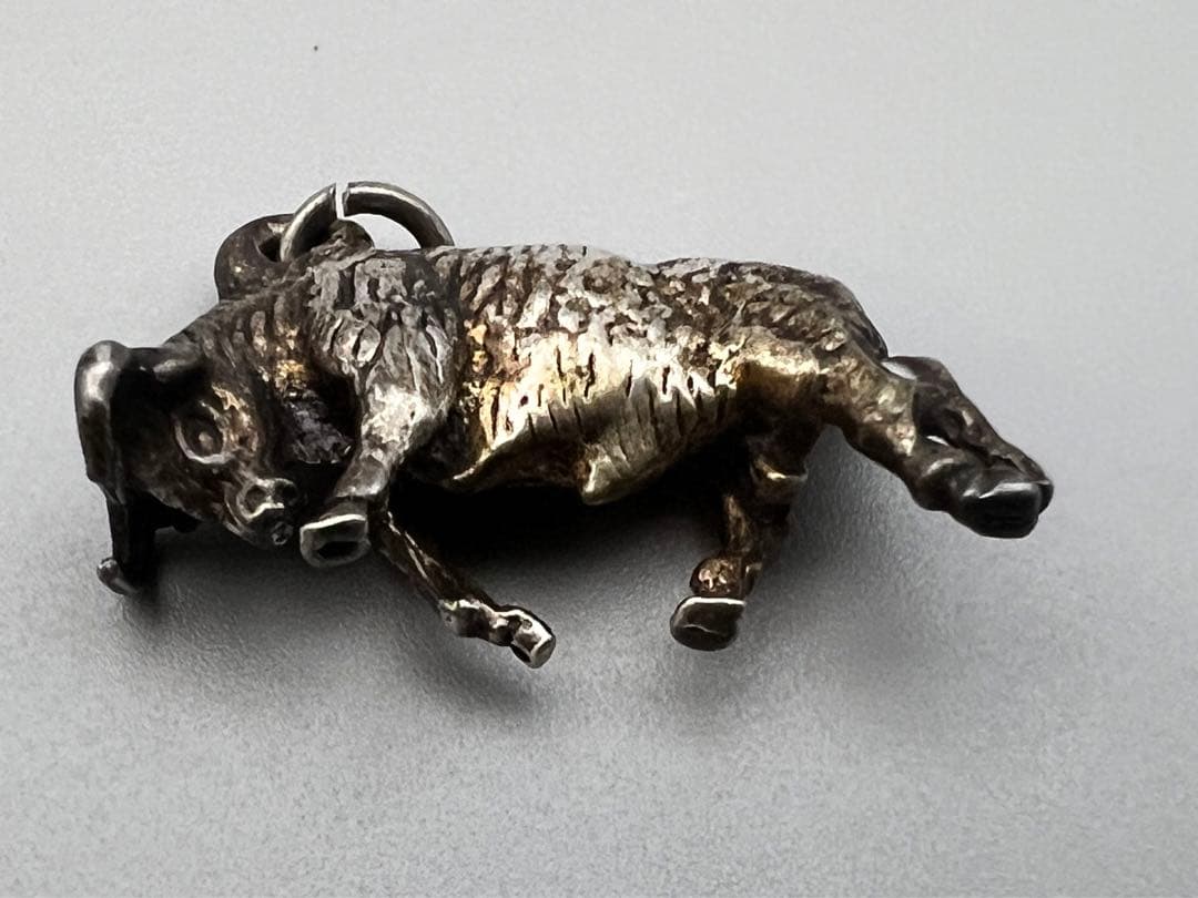 【海】銀製　ペンダント　闘牛士　ロバ　牛文など　５点　重量約２９ｇ　アンティーク