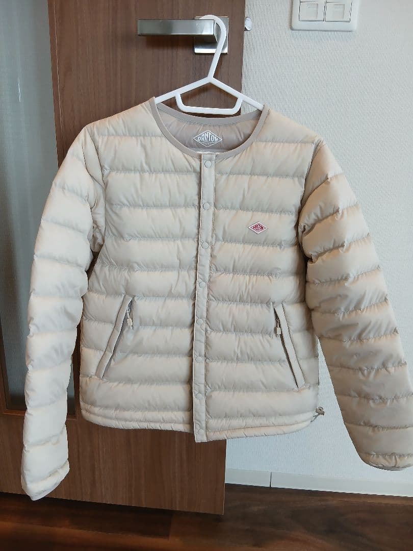 美品　ダントン　インナーダウンジャケット　 アイボリー