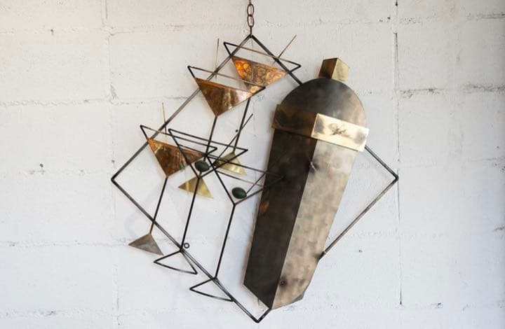 アメリカ　ビンテージ　ウォールスカルプチャー　アート　壁掛け　オブジェ