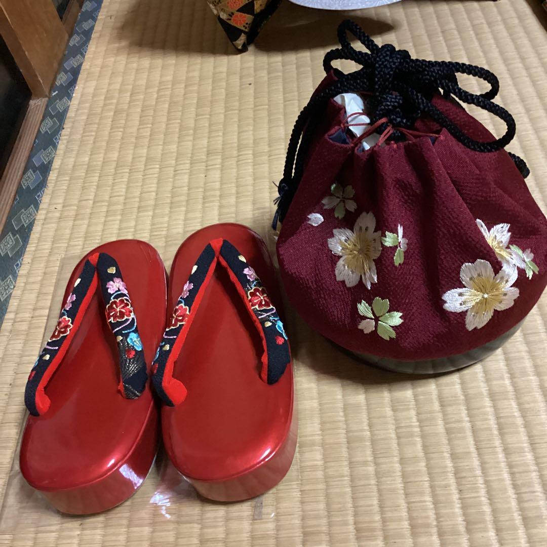 七五三七歳用フルセット　帯幅18センチ　草履21センチ