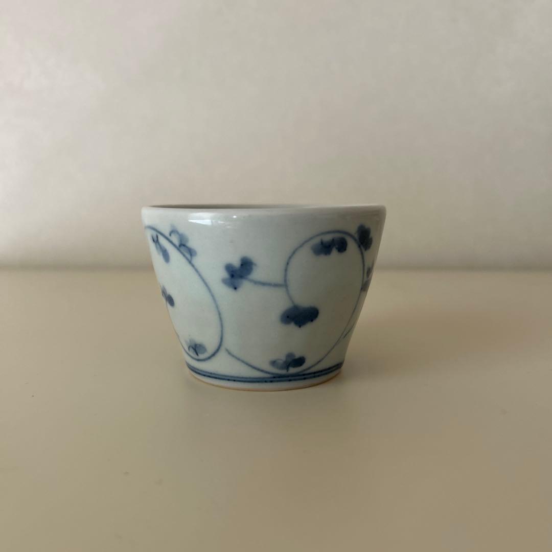 藤塚光男　蕎麦猪口　皿　セット　染付