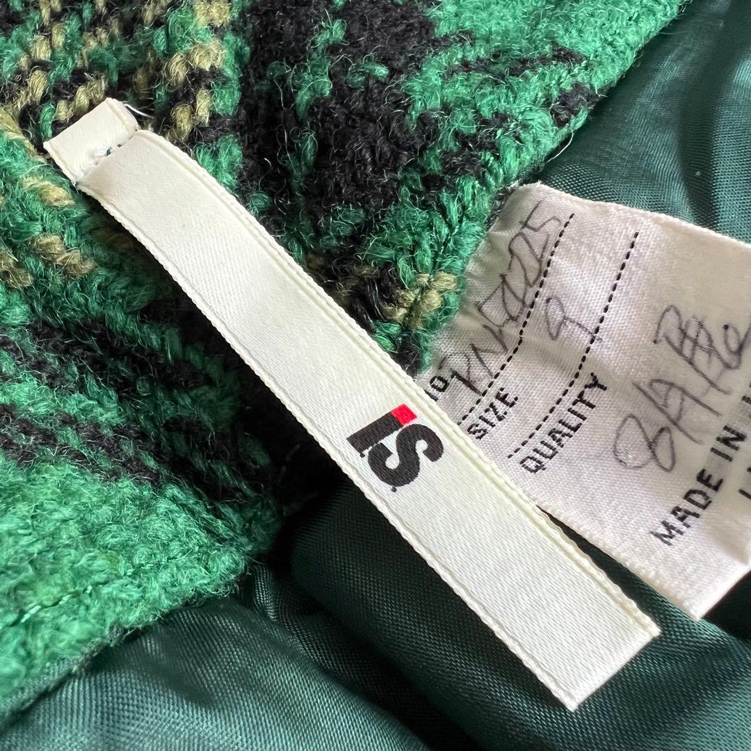 I.S　イッセイミヤケスポーツ　80s　チェック　ウールラップスカート　幻の一品