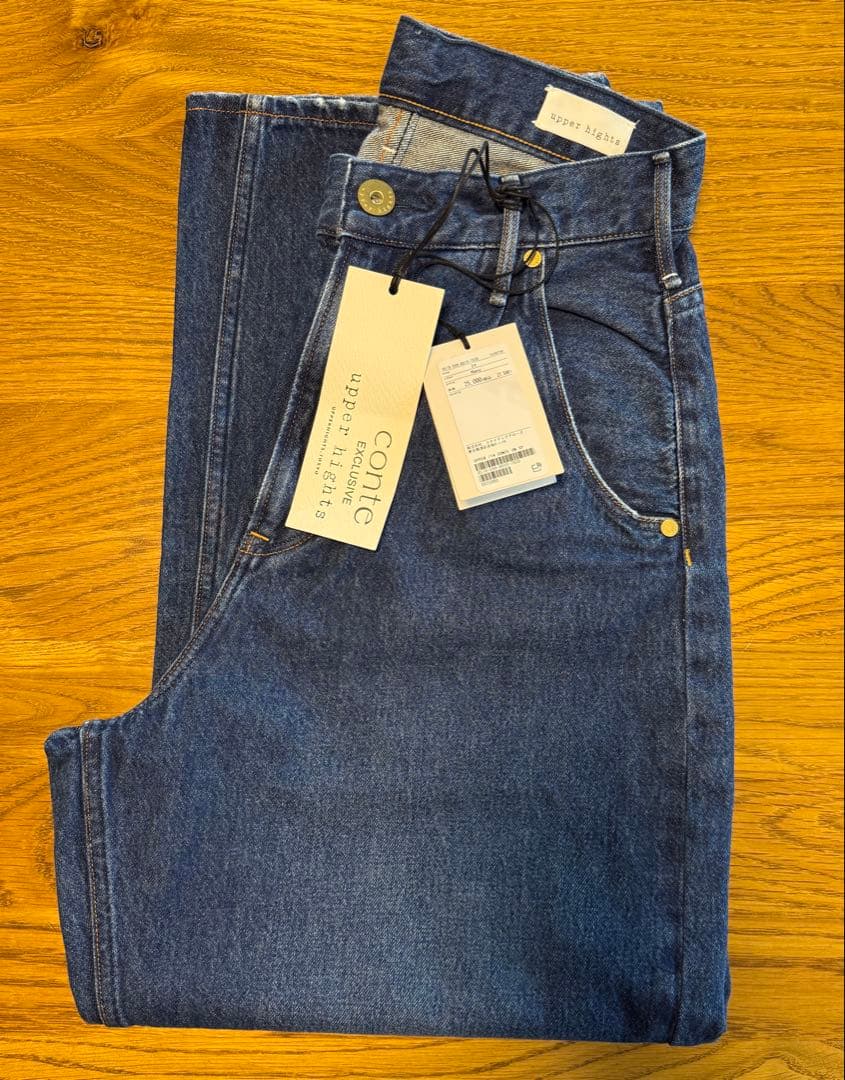 新品upper hights for conte UN 24 タックデニムパンツ