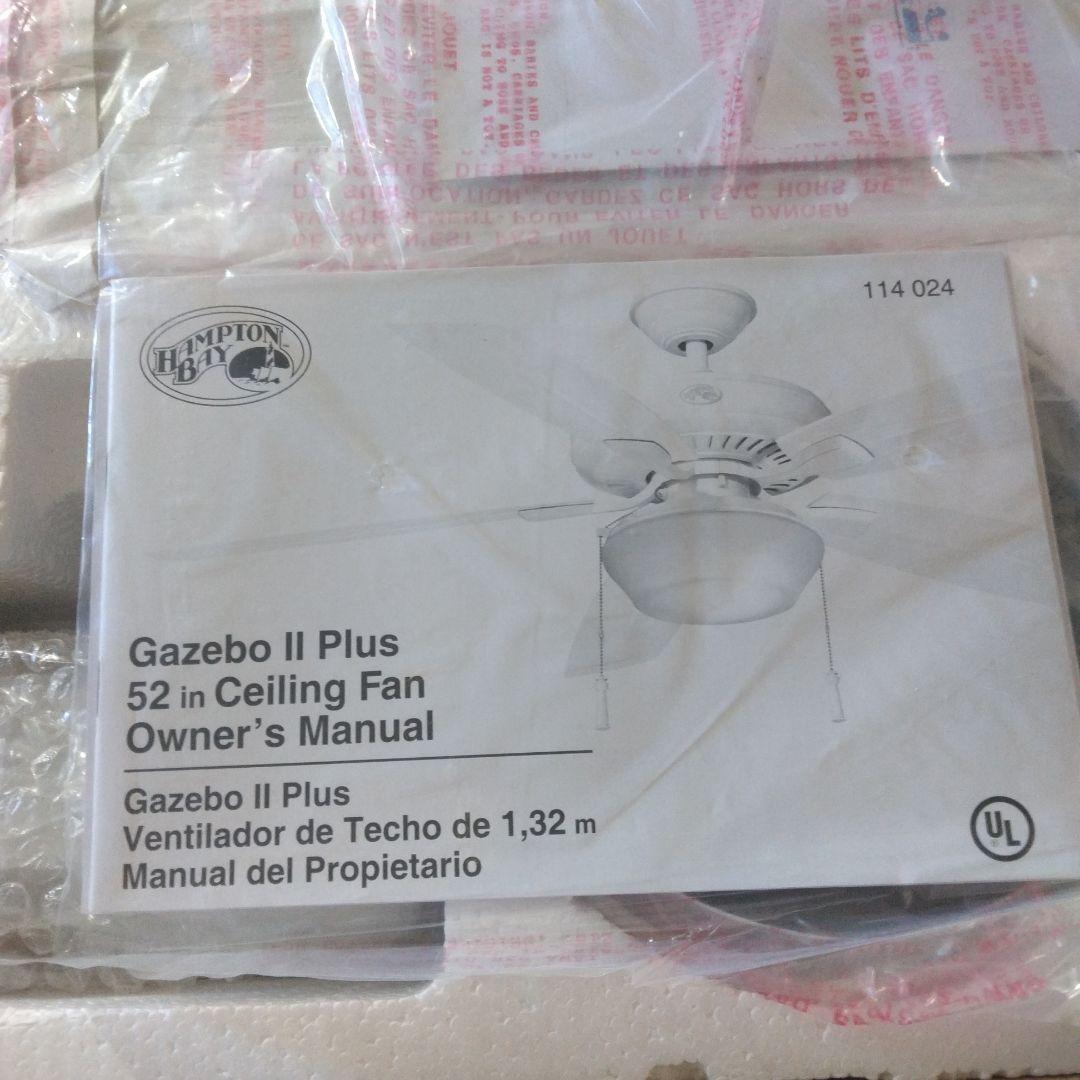 【希少】Hampton Bay シーリングファン 52インチ