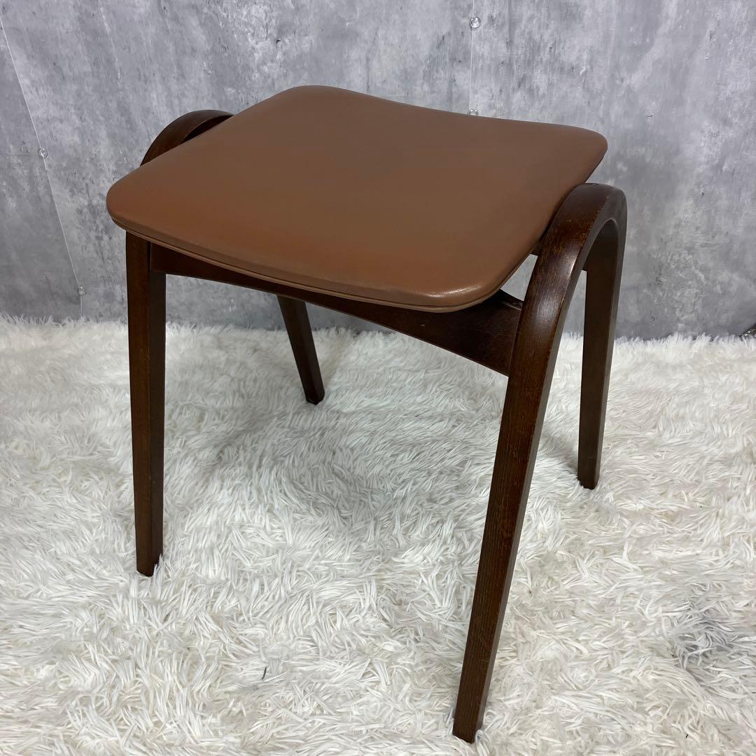 秋田木工 IDC大塚 No.202 剣持勇 スタッキングスツール 4脚セット