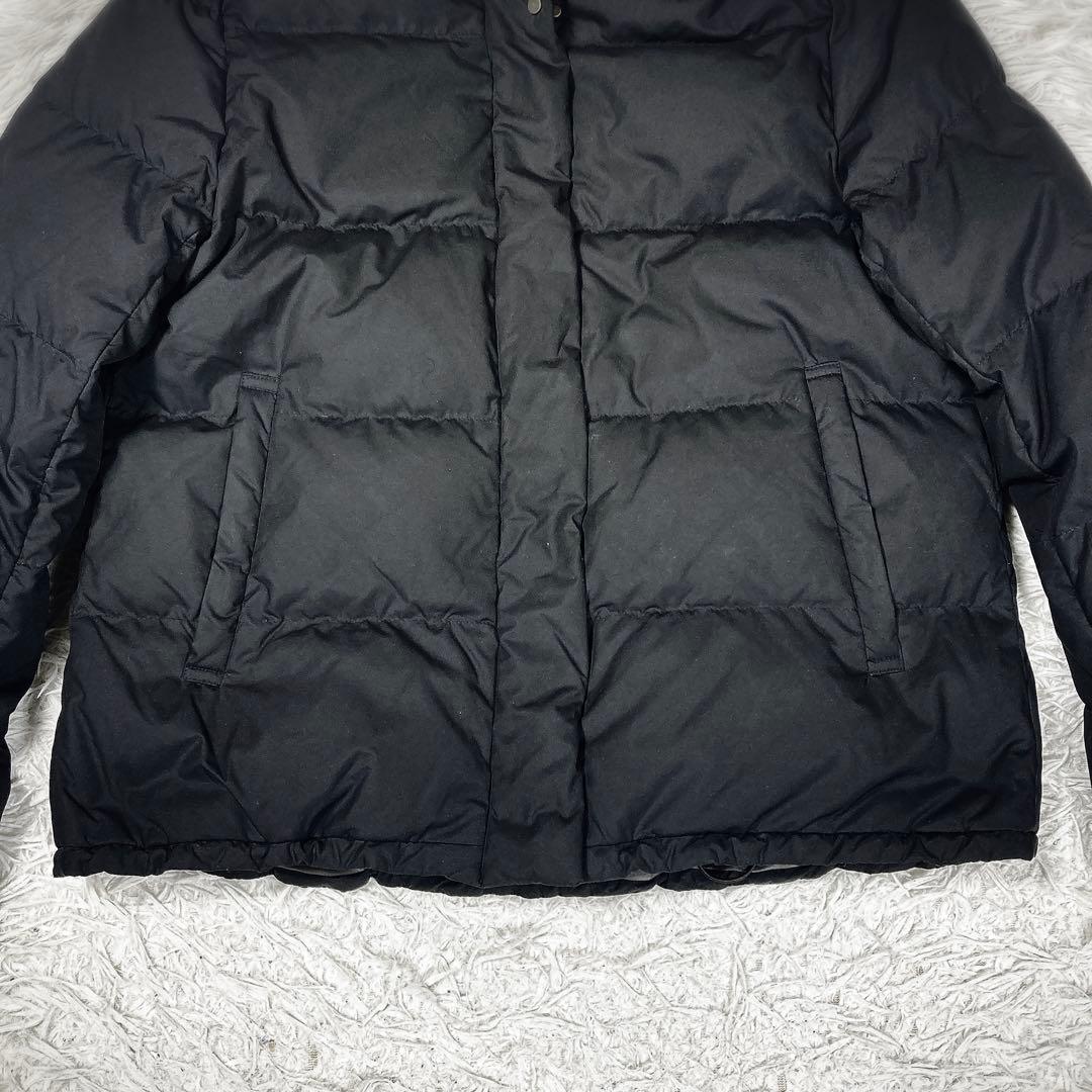 OPAQUE.CLIP ダウンジャケット　ショールカラー　ウォッシャブル　黒　L