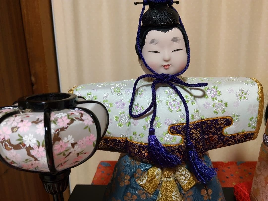 手作り木目込立ち雛人形大