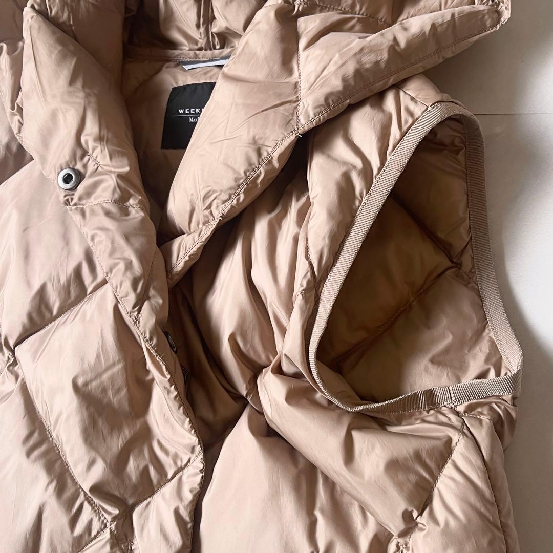 ほぼ未使用✨ マックスマーラ ダウンベスト 2023AW ベージュ 36 丈長め