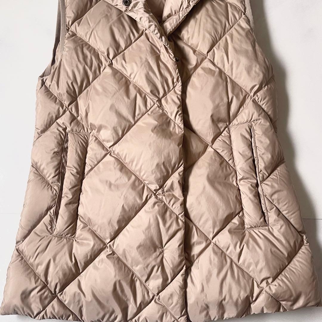 ほぼ未使用✨ マックスマーラ ダウンベスト 2023AW ベージュ 36 丈長め