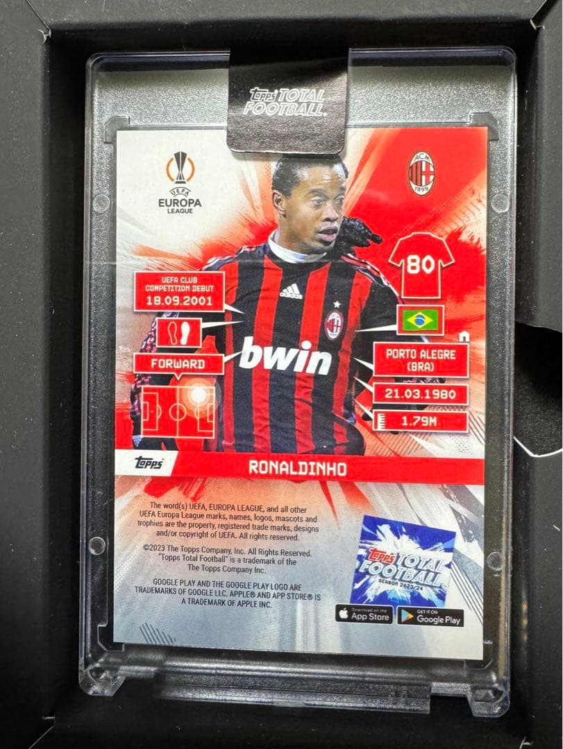 Topps TOTAL FOOTBALL ロナウジーニョ　1/1