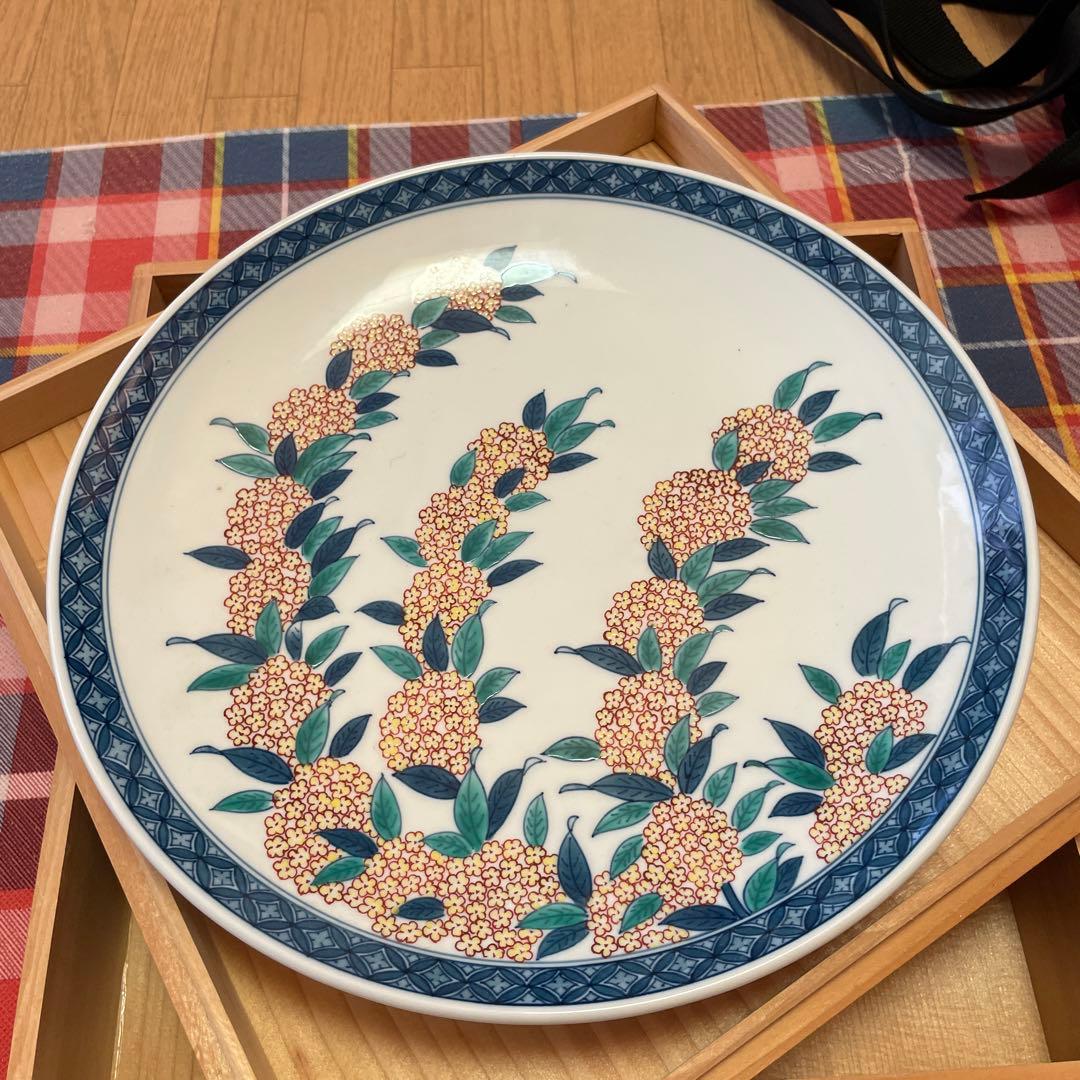 有田焼　額皿　視乃作　新品未使用　木箱付き