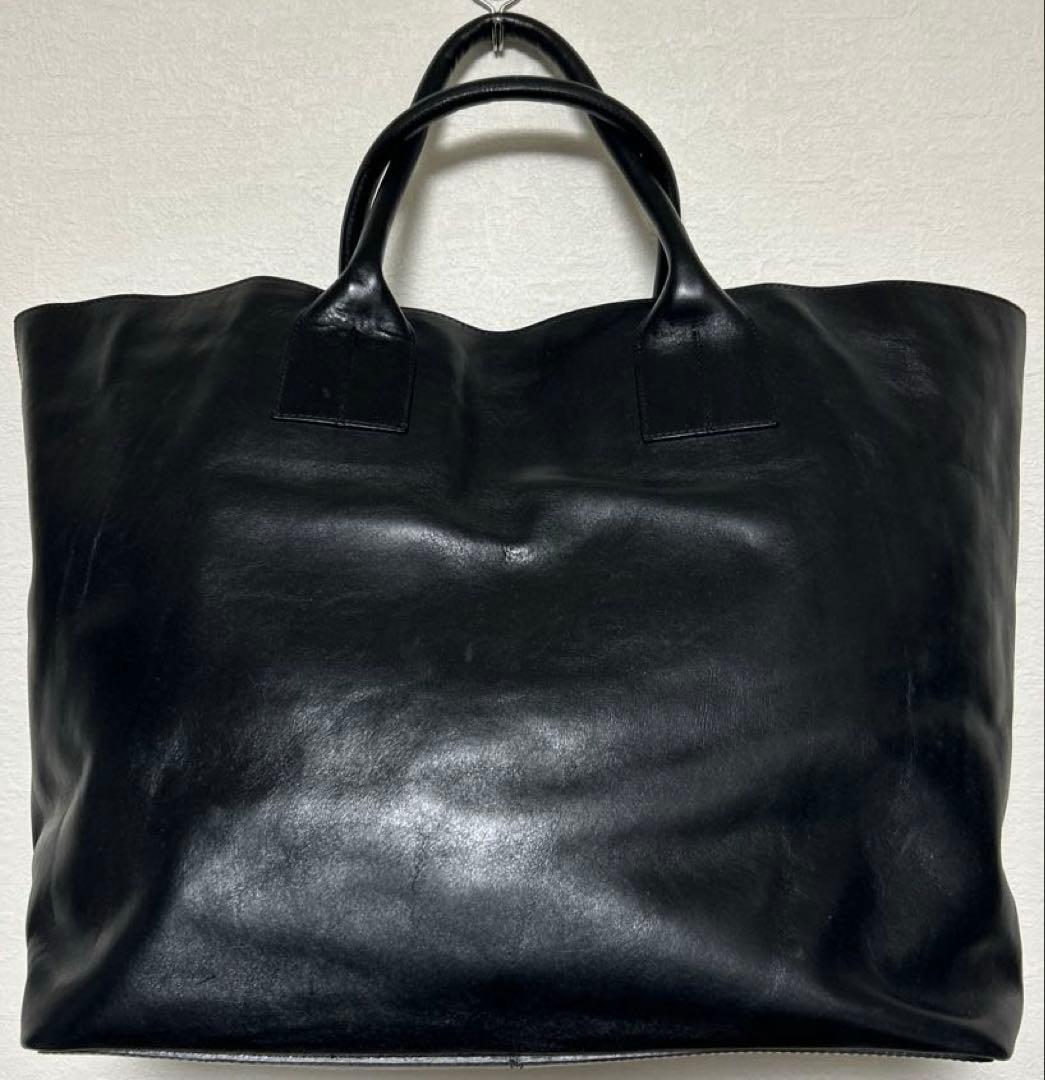 HIROFU/ヒロフ/Hロゴ/トートバッグ/レザー/BLK