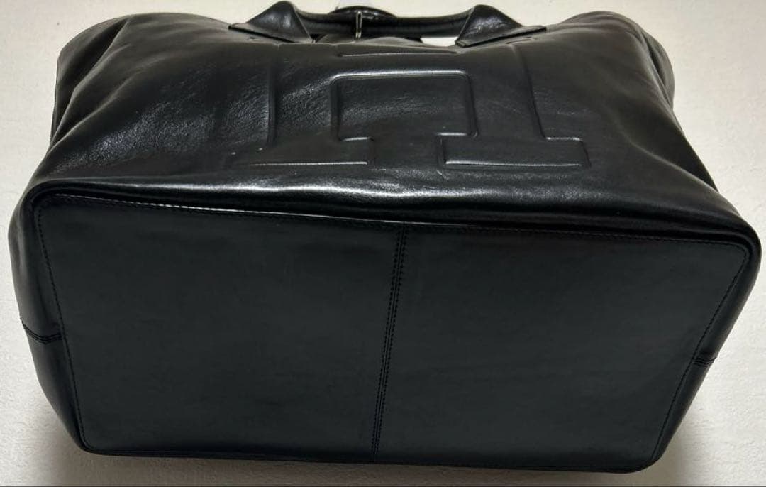 HIROFU/ヒロフ/Hロゴ/トートバッグ/レザー/BLK