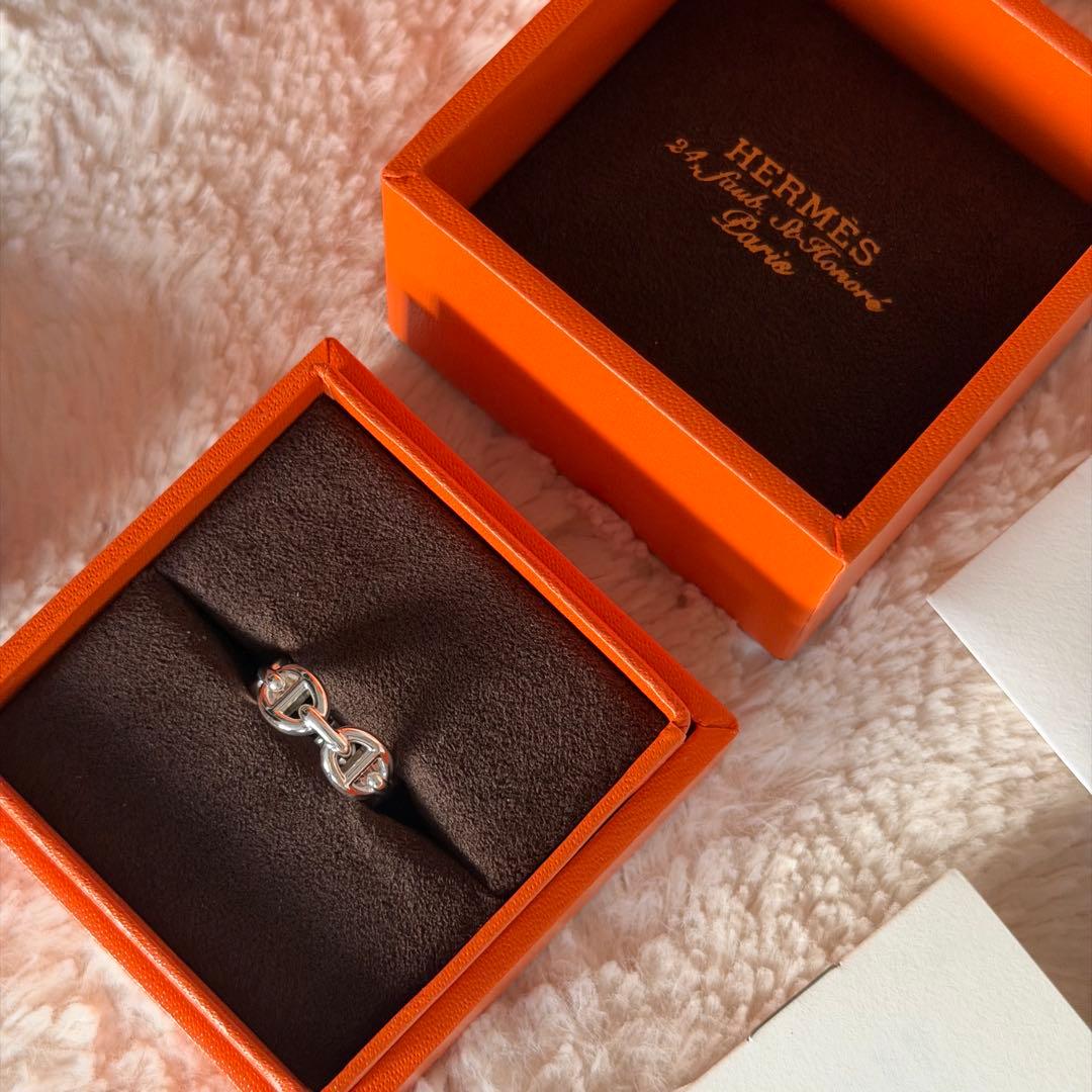 1月のみ値段！HERMES シェーヌダンクル アンシェネPM リング 7号 新品