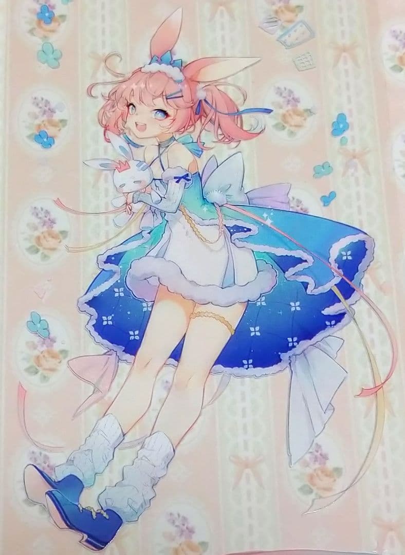 J645＃月梦小兔(PET)Wines切り売り海外人物マステ女の子