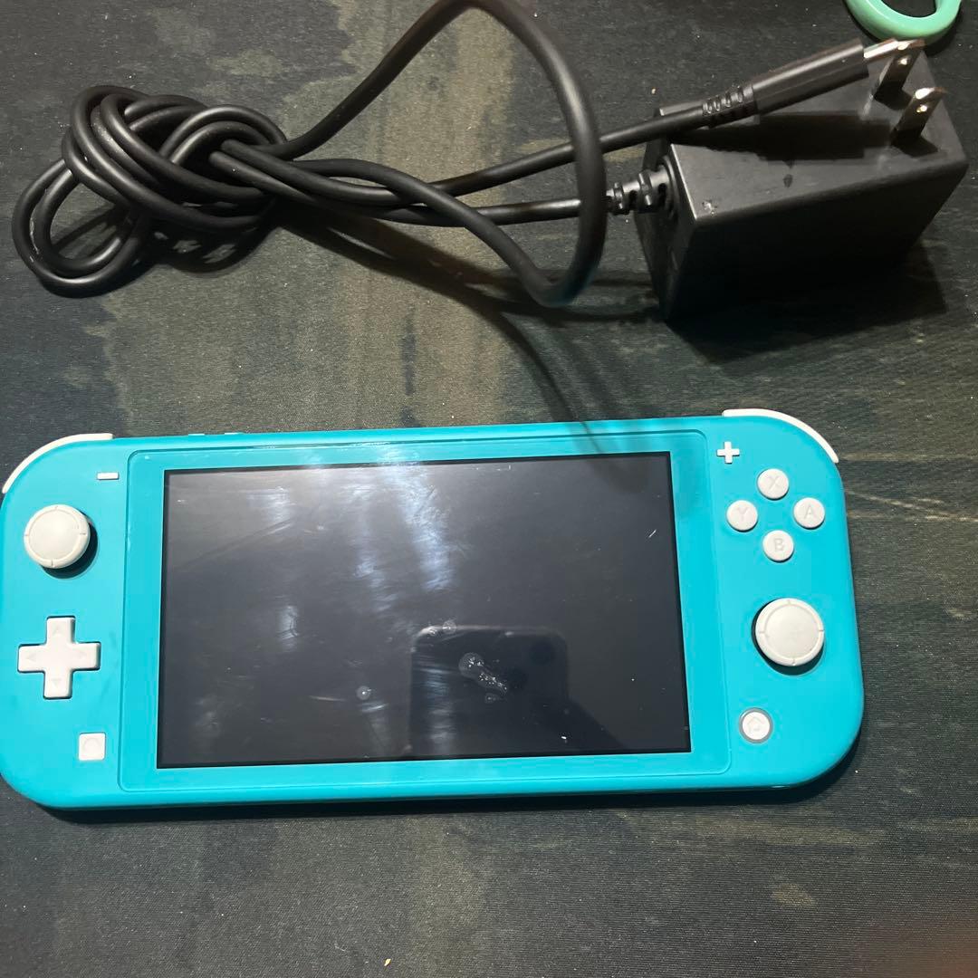 Switchライト　ターコイズブルー　ジャンク品　水没