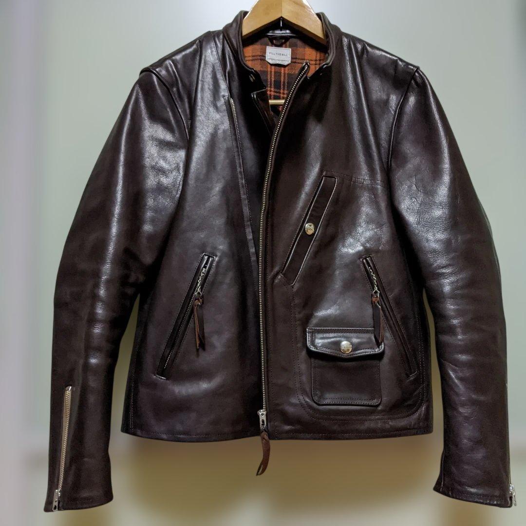 専用】美品 FILL THE BILL ホースレザーライダースジャケット