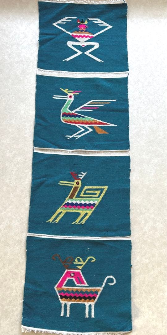 4連ヴィンテージエクアドルラグ　AKIOS  INDUSTRIES