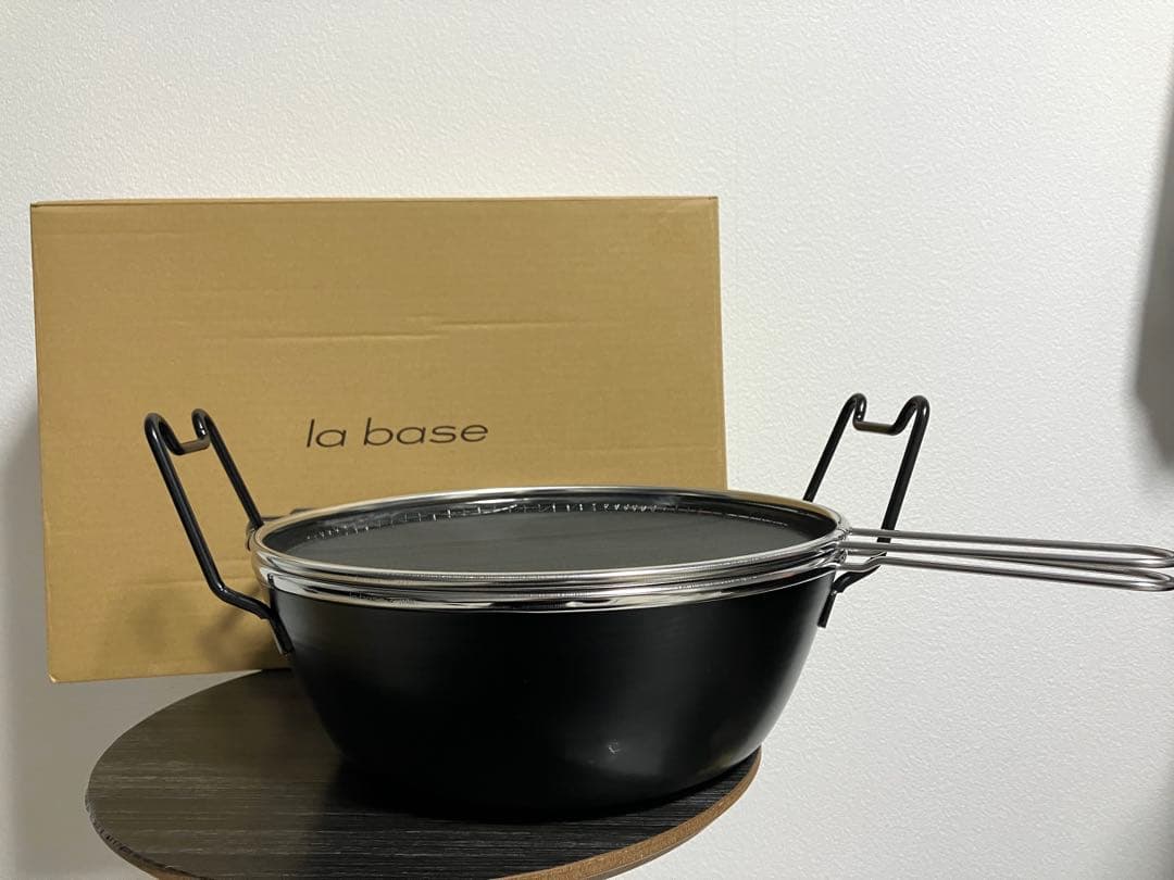 la base ラバーゼ 鉄揚げ鍋 28cm セット　Lb-099 新品未使用