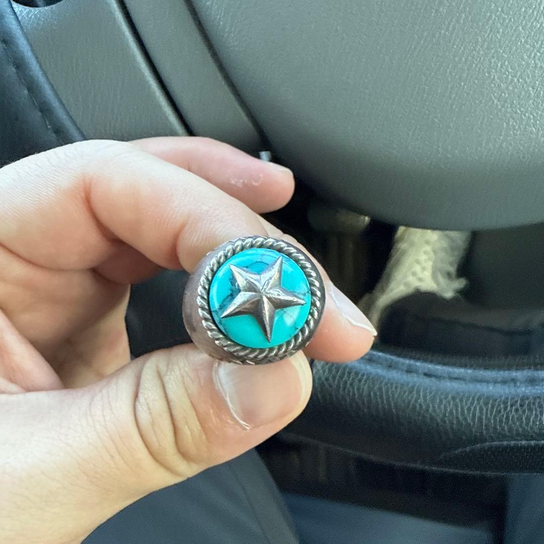 e*p様 ターコイズ シルバー 星形リング