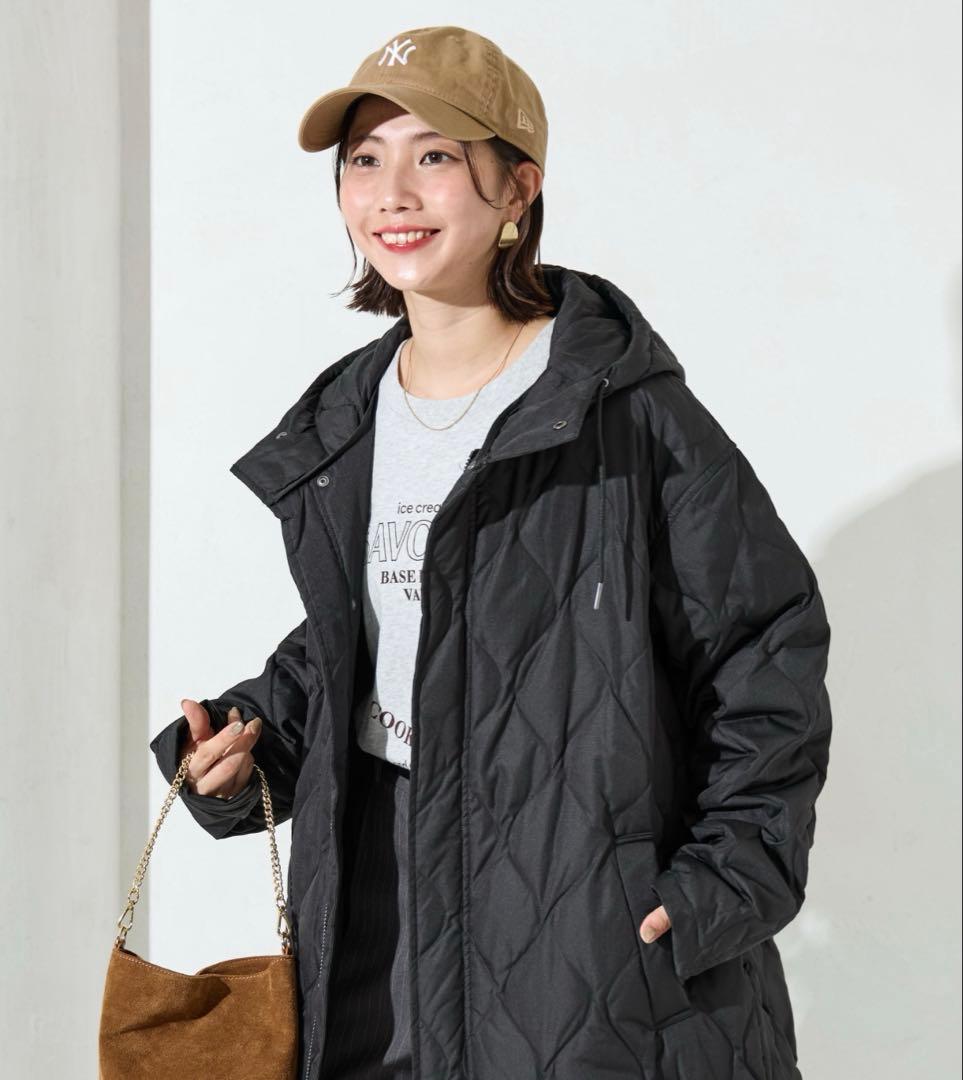 TAION フリークスストア　キルティング フード ロングダウン　ロング　コート