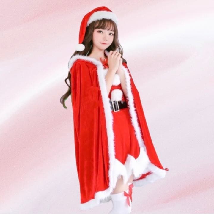 【在庫わずか】  マント サンタ クリスマス 子供 キッズ 大人 衣装 コスプレ