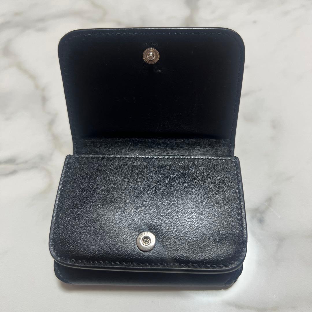 極美品　BALENCIAGA バレンシアガ キャッシュミニ 財布 ブラック ロゴ