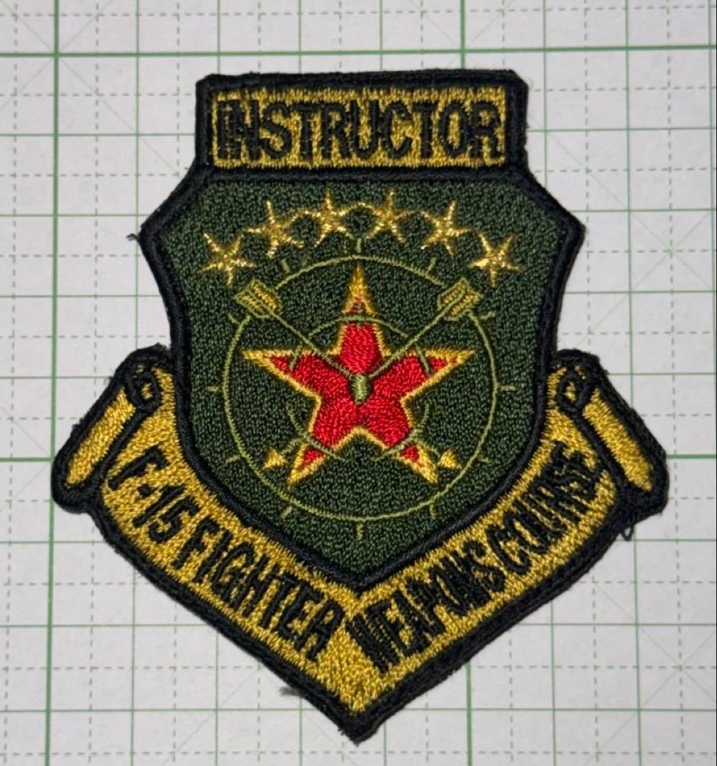 レア　航空自衛隊　F-15 ファイターウェポンズ　パッチ　ワッペン　ベルクロ付