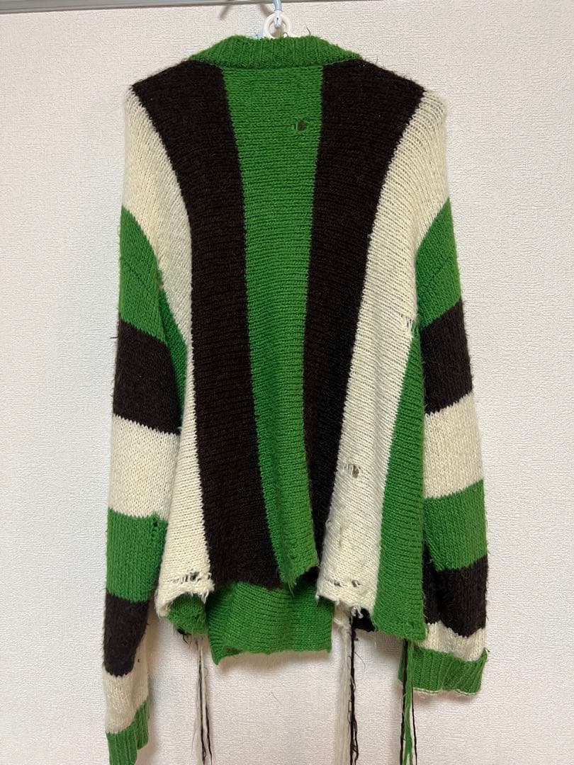 トップス doublet ZIP UP STRIPE CARDIGAN