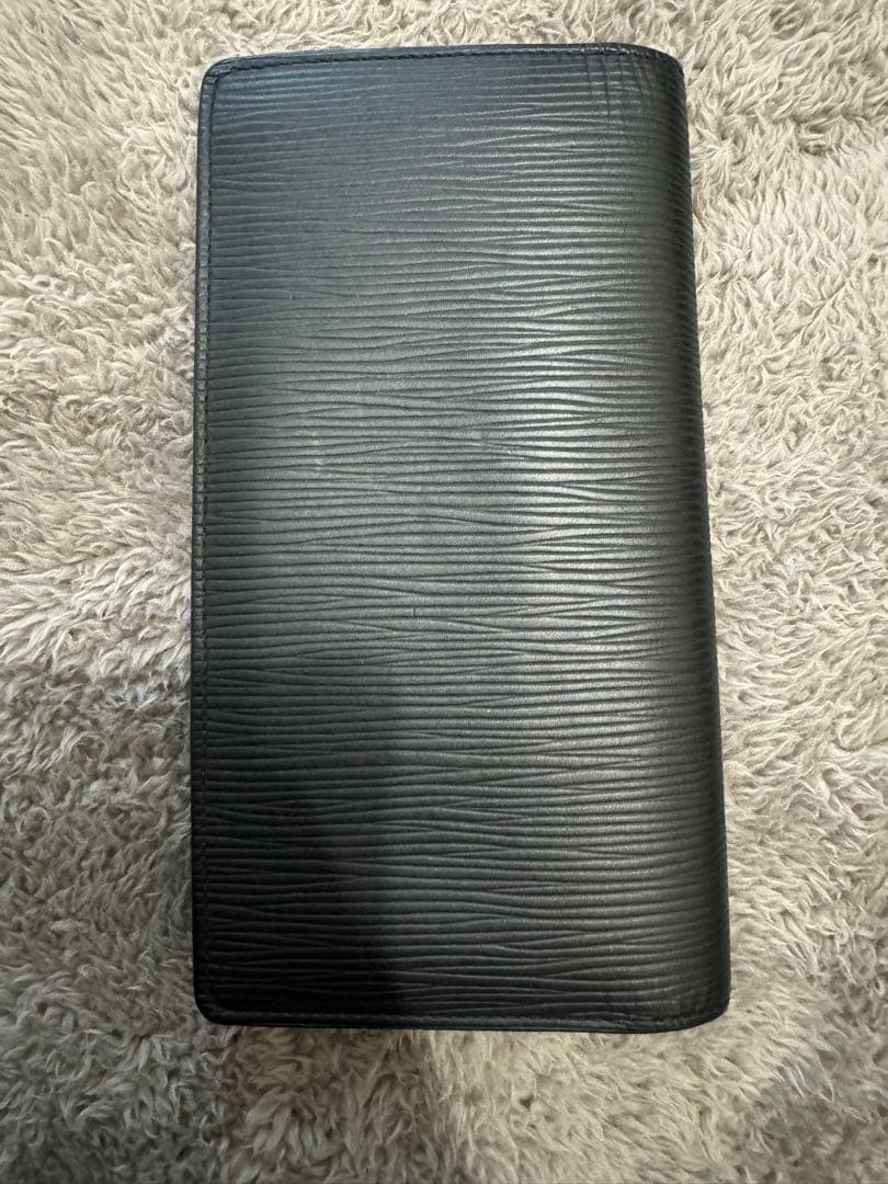 【美品】ルイヴィトン エピ ポルトフォイユ ブラザ ノワール NM 長財布 黒