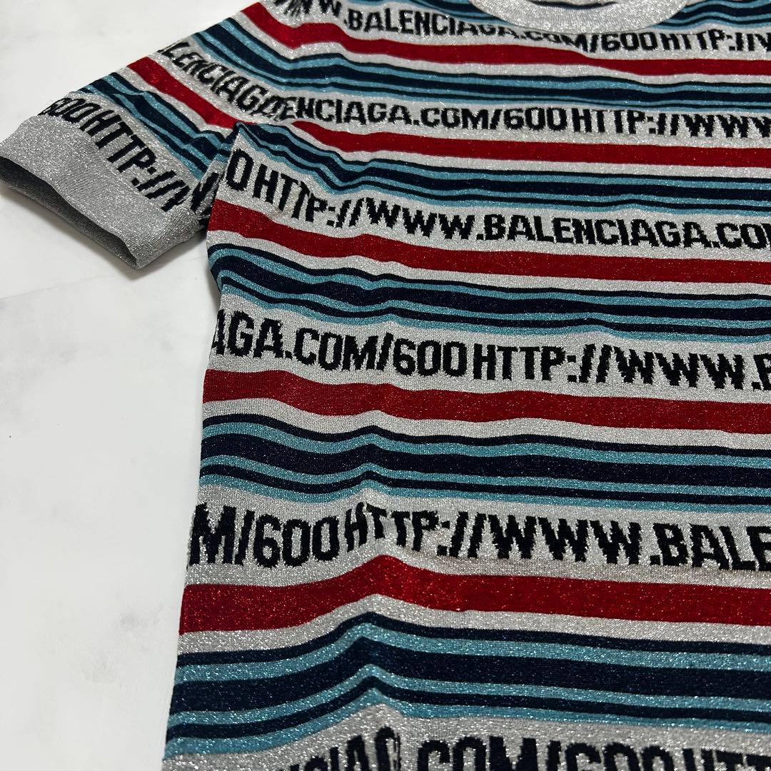 バレンシアガ 半袖ニットセーター