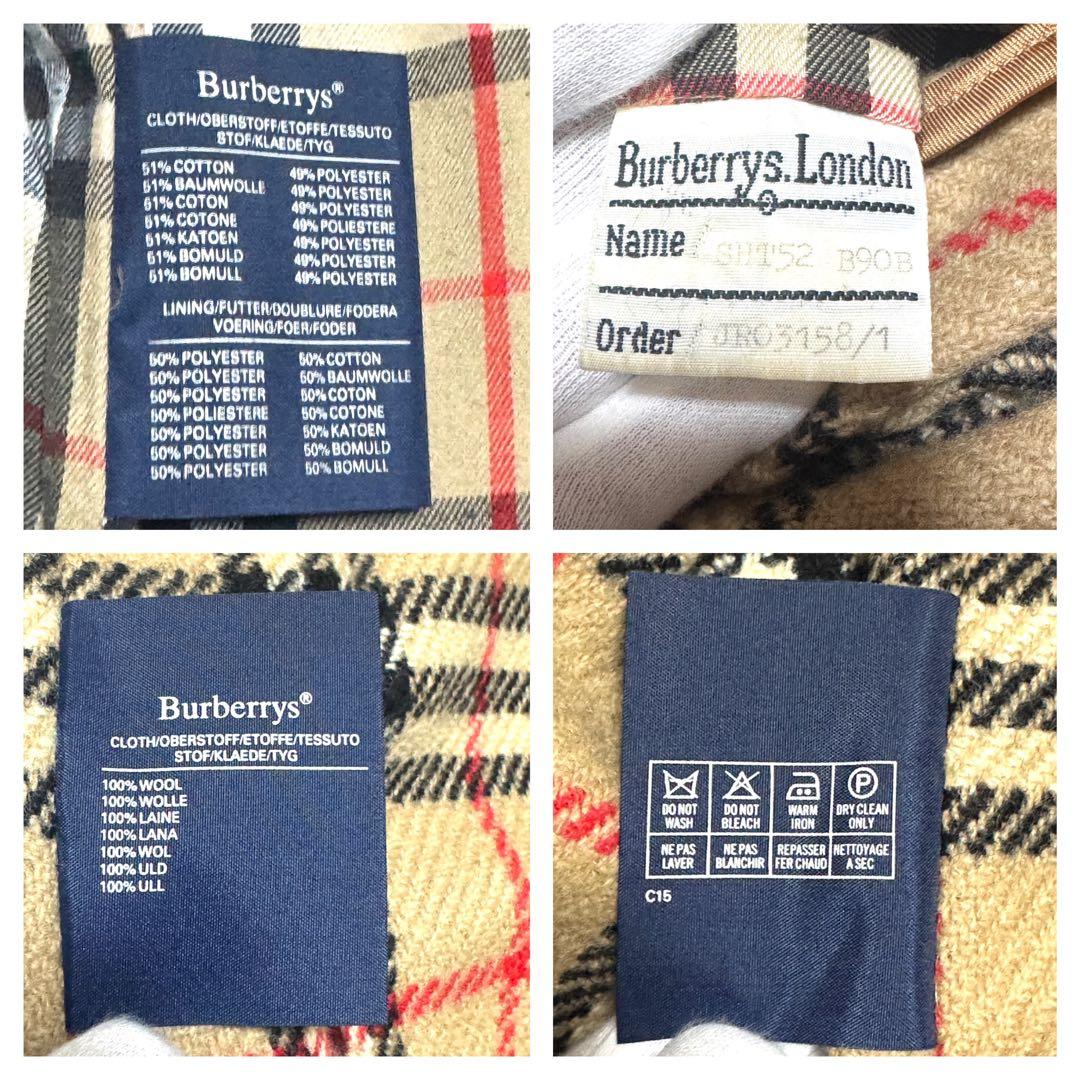 【美品】Burberry バーバリー トレンチコート コットン混 ベージュ M