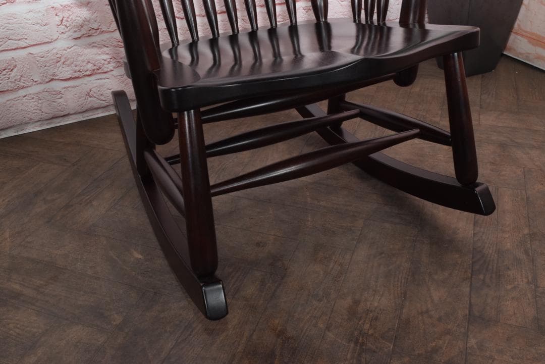 松本民芸家具 J型ロッキングチェア ミズメ材 約24万円