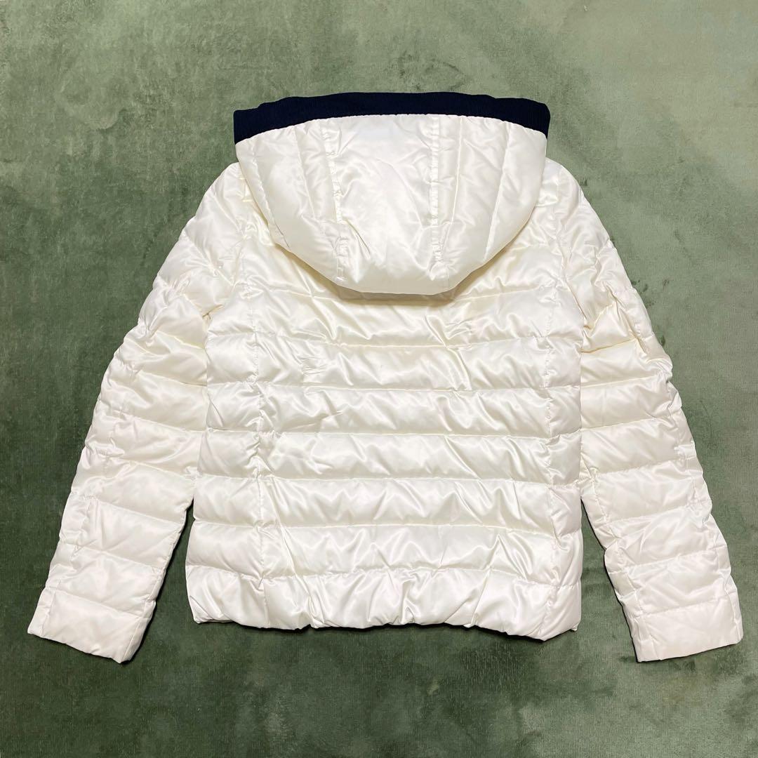 ダーマコレクション リブニット ダウンジャケット アウター Sサイズ ホワイト