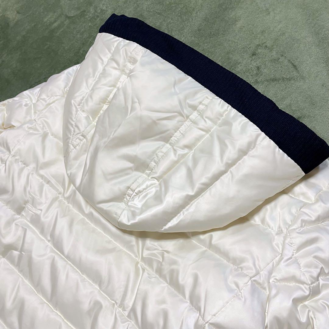 ダーマコレクション リブニット ダウンジャケット アウター Sサイズ ホワイト