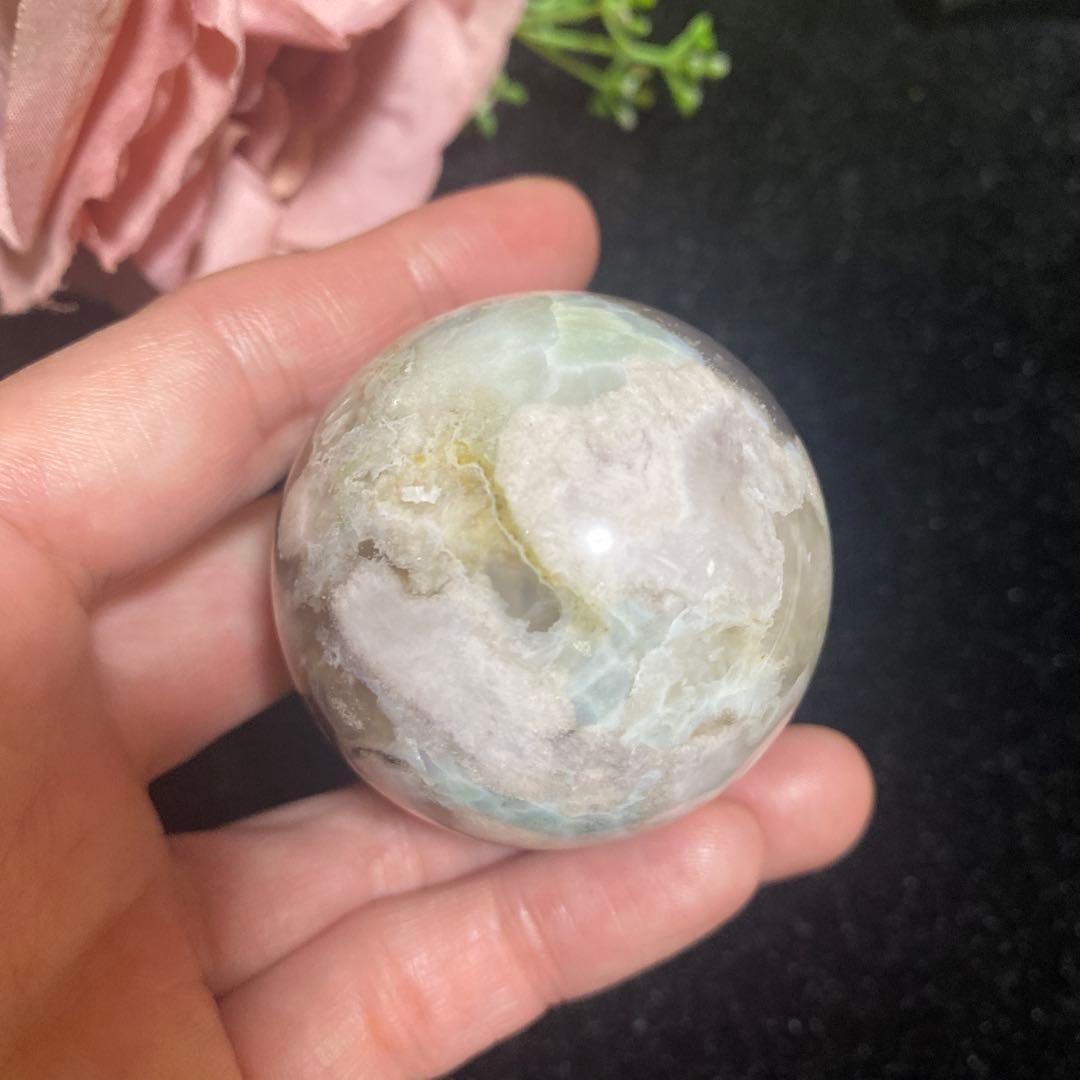 グリーン桜瑪瑙 スフィア 46.2mm